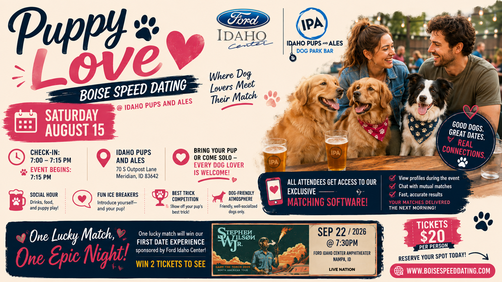 Puppy Love: Boise Speed Dating @ Idaho Pups and Ales ❤️